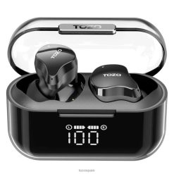 negro TOZO capullos de cristal 8HTLX55 auriculares