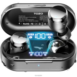 negro TOZO puntos tonales 8HTLX35 auriculares